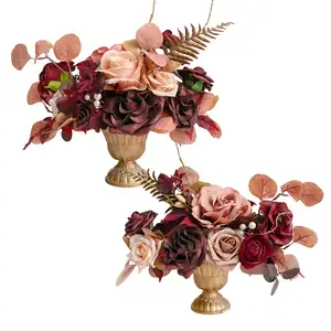 Centrotavola nuziale fiore per cerimonia di ricevimento da tavolo mensola arco corridoio fiore artificiale centrotavola