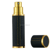 Atomiseur de parfum portable en aluminium de 5 ml, flacon pulvérisateur en verre rechargeable pour les voyages