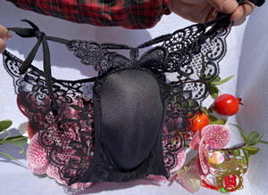 King Mcgreen Star Lace Lencería Ropa interior Travesti Transgénero Travesti Shemale Camel Toe Panty - Product Image 3