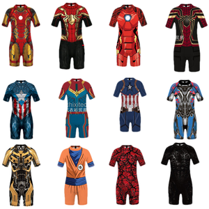 Costume da Bagno per Bambini a Tema Supereroi - Stile Spiderman e Capitan America, Modello Aderente Intero per Ragazzi e Ragazze - Product Image 5