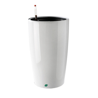 Pot de fleurs rond de luxe en plastique PP de grande taille YIZHITANG avec logo personnalisé et options OEM/ODM pour une utilisation à la maison et au jardin
