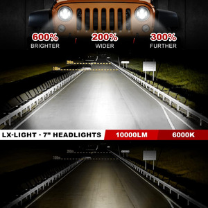 ชุดไฟหน้า LED ขนาด 7 นิ้ว สำหรับรถจี๊ป พร้อมชุดไฟตัดหมอกขนาด 4 นิ้ว สำหรับรุ่น JK ปี 07-17 อัพเกรด - Product Image 5