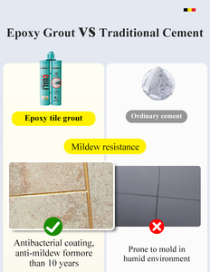 Obtenez une brillance cristalline avec la résistance nécessaire pour prévenir les fissures et résister à l'eau et à la moisissure - CUALI Epoxy Tile Grout - Product Image 2