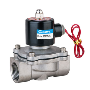 Dc24v Ac220v fort magnétisme 2 w normalement fermé 2/2 voies électrovanne en acier inoxydable Npt Bsp filetage vanne de commande de tuyau d'eau - Product Image 6