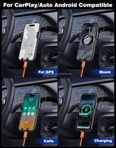 USB a to Type C Car Charger 60W Fast Charging Cord Fast Data Sync Nylon Braided for Apple iPhone 17 16 Pro for Car Carplay <b>Cable</b> - Product Image 5
