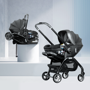 Cochecito Convertible para Bebé <span class=keywords><strong>BEBELUX</strong></span> S366, Soporte para Asiento de Coche, Mango Telescópico, Ligero, Compacto, Plegable, Aprobado para Aeropuertos, de Aluminio - Product Image 4