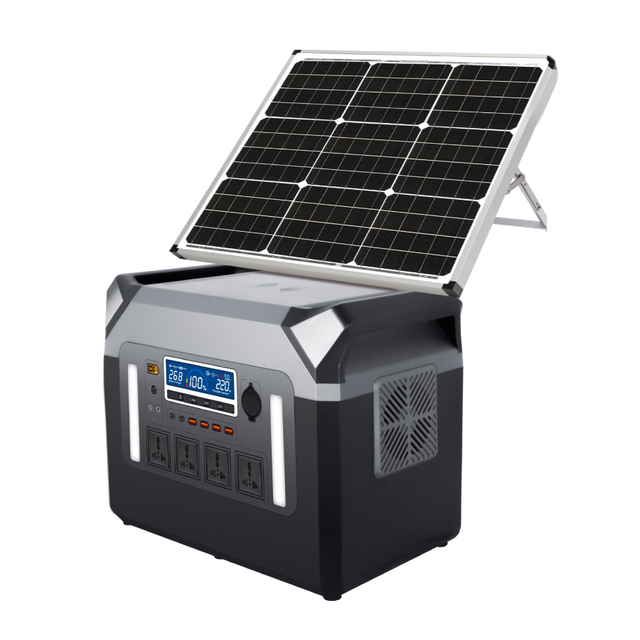 3000W Portable Power Station Solar Generator Lithium Ion Battery MPPT Pure Sine Wave Inverter-Car/AC Adaptor Compatible US/EU