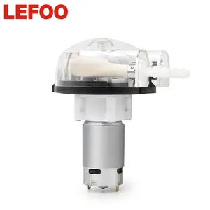LEFOO 12V/24V 600-3000 مللي/دقيقة مضخة تمعجية ماكينة حشو موزع الصابون مختبر مضخة الجرعة التمعجية