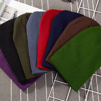 Casquette d'hiver personnalisée avec logo, chaude, douce, style hip-hop, décontractée, en acrylique, bonnets tricotés pour fille