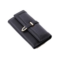 Dompet Wanita Mewah Grosir Logo OEM Tekstur Kulit Buaya Kulit Vegan Dompet Panjang Kapasitas Besar Tas Clutch Desainer Wanita