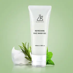 Custom Anti Acne Foam AHA Gel Cleansing Milk Facial Cleanser Organic Fruit Extract Mild Non Irritating Face Wash For Oily Skin