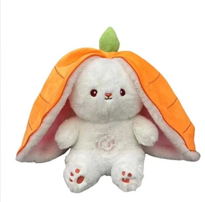 Creative Soothen Snuggle Sleeping <strong>Carrot</strong> Bunny Strawberry <strong>Carrot</strong> Transformed Into Rabbit Doll Fruit Rabbit Breathing Plush <strong>Toys</strong> - Product Image 2