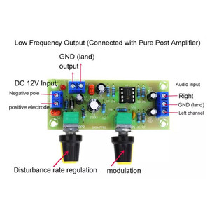 Taidacent 2.1 3 canais acessórios, módulo de controle de volume inteligente placa pré-amplificador de 22hz-300hz som baixo passagem placa de circuito do filtro - Product Image 4
