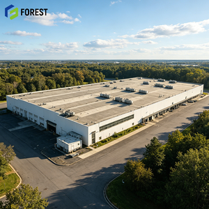 Structure en acier préfabriquée pour entrepôt et atelier de construction, résistante aux tremblements de terre, pour la fabrication et le traitement - Product Image 1