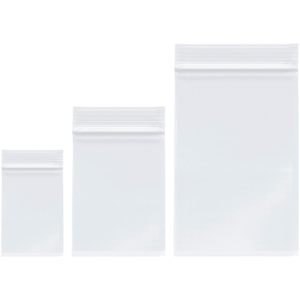 Sacs en plastique HDPE refermables et jetables transparents de qualité supérieure avec fermeture à glissière et poignée personnalisable pour une qualité supérieure - Product Image 2