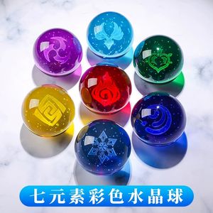 Sfera di Cristallo 3D <span class=keywords><strong>Genshin</strong></span> <span class=keywords><strong>Impact</strong></span> 60cm in PVC Ispirata all'Anime Giapponese Scala 1/12 Sfera di Vetro Incisa al Laser per Collezionisti - Product Image 4