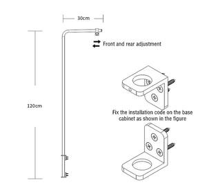 Support d'éclairage LED pour aquarium, lampe de couvercle de bassin à poissons, support universel extensible - Product Image 6