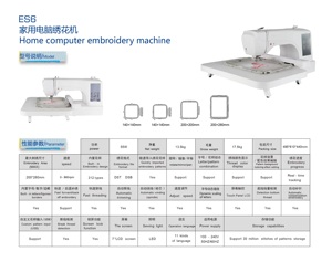 Machine à broder domestique HK-ES6 pour usage domestique - Product Image 6
