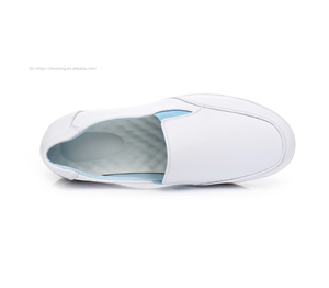 Zapatos de Enfermera Blancos de Cuero con Plataforma y Amortiguación de Aire, Antideslizantes y Cómodos para Mujer, Venta al Por Mayor - Product Image 3