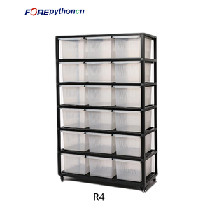 Jaula de cría de plástico de Metal de patrón sólido para <span class=keywords><strong>reptiles</strong></span>, tinas de eclosión de serpientes, estante de hábitat para bola, pitón, bandeja de plástico de serpiente de maíz - Product Image 4