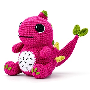 Cho Amazon Hot Bán DIY <span class=keywords><strong>Handmade</strong></span> Len Dệt Kim Động Vật Búp Bê Rồng Trái Cây Rồng Crochet Bông Nghệ Thuật Lưu Niệm Gói - Product Image 5