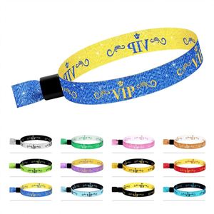 Pulseras de Tela de Poliéster con Logotipo Personalizado, Desechables, para Entradas a Eventos, Conciertos, Festivales y Fiestas - Product Image 1