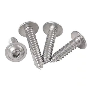 Vis autotaraudeuses en acier inoxydable 304 M3-M8 à tête champignon PWA avec six pans creux et rondelle pour le bois - Product Image 2