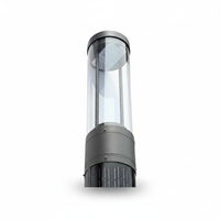 Solarbetriebene LED-Gartenleuchten IP66 Wasserdicht Outdoor Aluminium 25W Glas Fernbedienung 5 Jahre Garantie 4100K Neutral