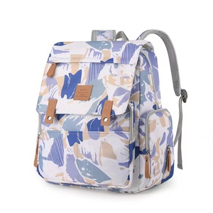 Nouveau tissu bébé <span class=keywords><strong>sac</strong></span> à couches multi-fonction épaule <span class=keywords><strong>sac</strong></span> à main mère et bébé Pack à la mode léger poussette sacs suspendus - Product Image 3