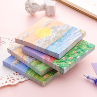 Bloc de Notas Adhesivas Personalizadas con Lista de Tareas, Bonitas Notas Autoadhesivas con Diseño Floral, Papelería, Bloc de Notas de Anime