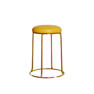 Chaise de salle à manger moderne de luxe en or, <span class=keywords><strong>tabouret</strong></span> renforcé en acier, <span class=keywords><strong>banc</strong></span> de style nordique, <span class=keywords><strong>tabouret</strong></span> de table à manger pour le salon de la maison - Product Image 4