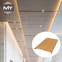 MEIYU - Techo Suspendido Lineal de Aluminio Moderno en Forma de C, Techo Falso Decorativo, Insonorizado, Ignífugo, para Exteriores, Oficinas, Centros Comerciales