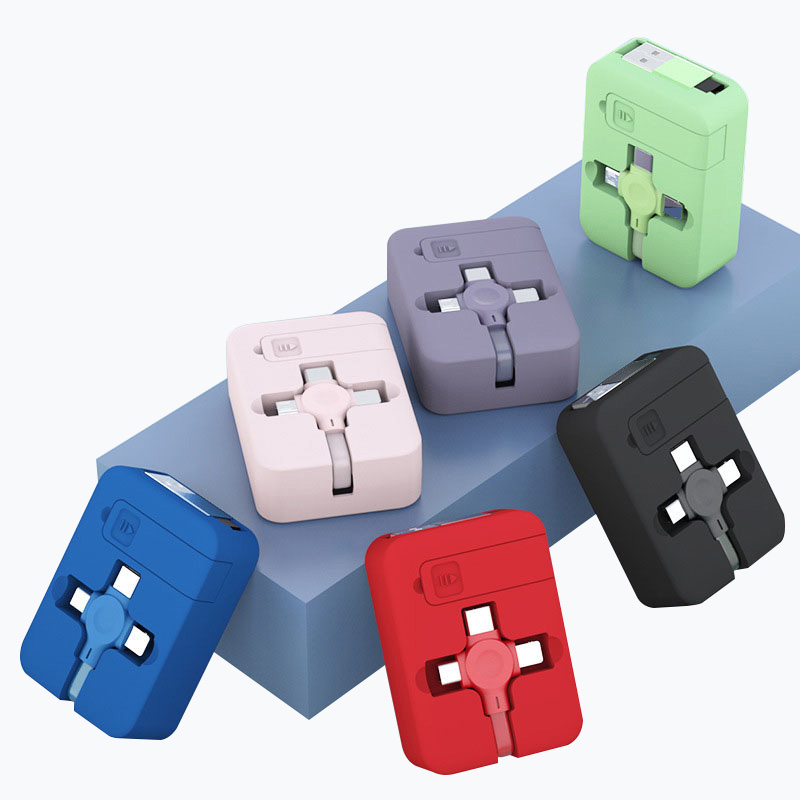 Оптом логотип Втягивающийся кабель 3 в 1 Тип c 8pin микро мульти мобильного телефона Usb Дата-кабель для быстрой зарядки для iphone и Android