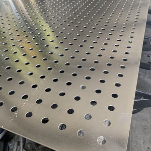 0.5mm 1mm 두께 대형 알루미늄 펀칭 보드 둥근 구멍 304 316 스테인레스 스틸 천공 금속 시트 메쉬 장식용 - Product Image 5