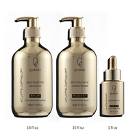 Qquaker Shampooing et après-shampoing à la kératine Alpha de marque privée Soins capillaires hydratants bio Ensemble de shampoing anti-frisottis