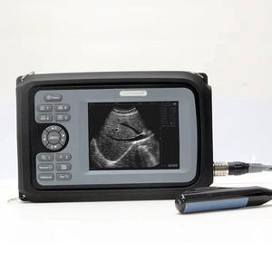 Mesin ultrasound portabel, alat periksa medis dokter hewan pemindai ultrasound hitam dan putih dengan <span class=keywords><strong>probe</strong></span> rektal - Product Image 1