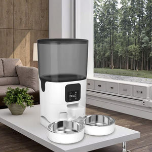 OEM otomatik akıllı evcil hayvan besleyici paslanmaz çelik köpek ve pil gücü ile kedi maması dağıtıcı yavaş gıda zamanlı otomatik kaseler - Product Image 6