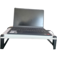 Prix usine 900mm de longueur support de moniteur d'ordinateur portable support de support de moniteur d'ordinateur blanc et noir pour une utilisation de bureau
