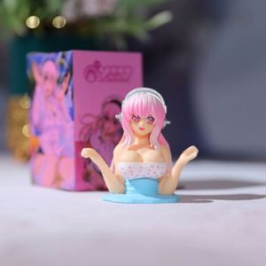 ของเล่นตัวการ์ตูนน่ารักๆสำหรับผู้หญิงใช้ตกแต่งรถแนวแอคชั่นเขย่าหน้าอกแบบโซนิโคสุดเซ็กซี่ - Product Image 2