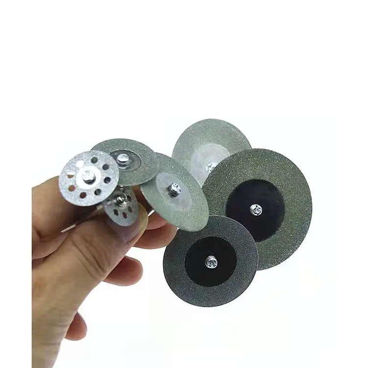 10 adet/takım 1/8 "shank mini elmas kesim diskleri kesme diski döner tekerlek taşlama