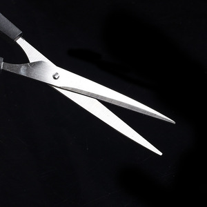 Ensemble de ciseaux de coiffure en acier inoxydable, ciseaux à effiler pour usage domestique, noir, trois pièces, durables - Product Image 4
