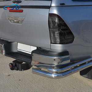 Capuchons de couvercles de lampe de frein arrière de feu arrière de voiture ABS noirci pour Toyota TruckMasters OX Hilux Revo Rocco SR5 AN110 120 130 2016-2020 - Product Image 6