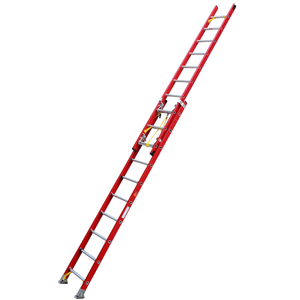 <span class=keywords><strong>Escalera</strong></span> plegable telescópica portátil con aislamiento FRP Escaleras de extensión industrial de <span class=keywords><strong>20</strong></span> escalones Certificadas por EN 131 - Product Image 1