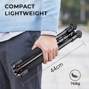 Trépied léger polyvalent AT78 de 78 pouces avec télécommande et <span class=keywords><strong>support</strong></span> pour téléphone, trépied de voyage compact de 768 g, réglable de 32 à 78 pouces - Product Image 3