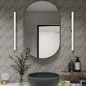 Ubin Mosaik Hitam Modern untuk Dekorasi Dinding Kamar Mandi dan Dapur  Pola Mosaik Kaca Kristal Iridescent untuk Ubin Kolam Renang - Product Image 6