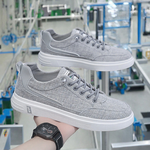 DA Herren-Laufschuhe Rutschfeste Canvas-Oberfläche Schnür-Sneakers mit Modischem Trenddesign PU-Zwischensohle Gummi-Außensohle - Product Image 3