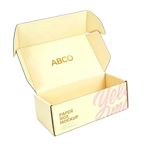 Boîte d'expédition en carton ondulé auto-érectible personnalisée avec logo imprimé, grande taille, en gros pour fabricants - Product Image 4