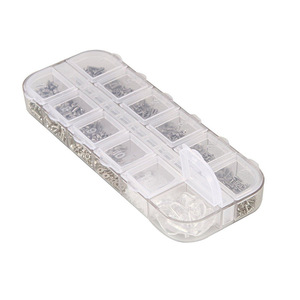 Juego de tornillos metálicos <span class=keywords><strong>para</strong></span> <span class=keywords><strong>gafas</strong></span> de 12/18 rejillas con tornillos <span class=keywords><strong>para</strong></span> puente nasal y tuercas, accesorios <span class=keywords><strong>para</strong></span> <span class=keywords><strong>gafas</strong></span> - Product Image 5