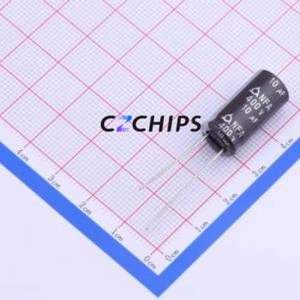 ตัวเก็บประจุอิเล็กโทรไลต์อะลูมิเนียมแบบ Through-Hole รุ่น NFA 400V10 M ขนาด 10*20 มม. ความจุ 10uF 20% แรงดัน 400V กระแส 126mA ความถี่ 120Hz - Product Image 1