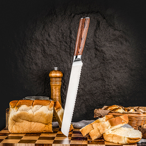 Grandsharp Premium German Top Grade DIN1.4116 Acero inoxidable <span class=keywords><strong>de</strong></span> alto carbono Cocina <span class=keywords><strong>Chef</strong></span> Pan Bow <span class=keywords><strong>Cuchillo</strong></span> con mango <span class=keywords><strong>de</strong></span> madera Pakka - Product Image 3